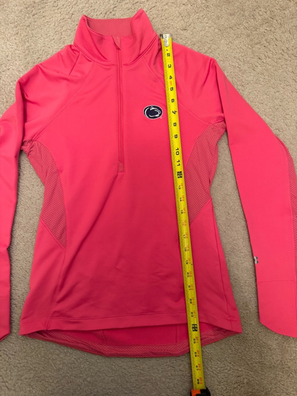 Penn State Under Armour Hot Pink Quarter-Zip - Picture 7 of 11